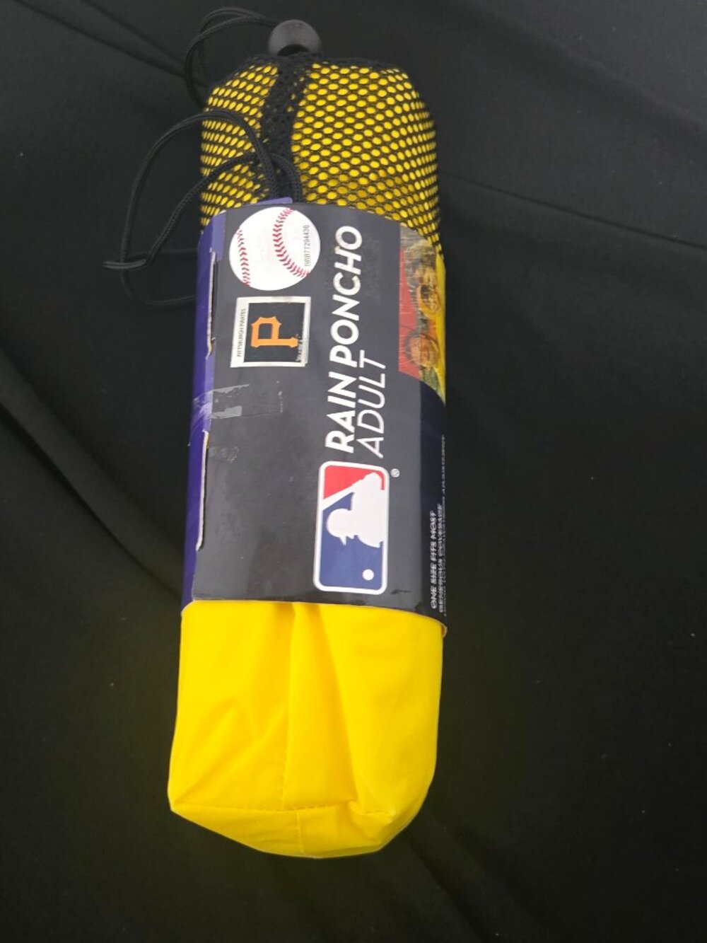 Official MLB Pittsburgh Pirates Adult Rain Poncho | New in Package | One Size
